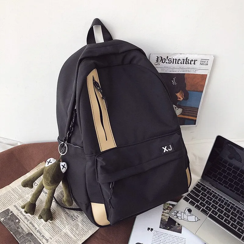 Christmas Gift Multi-pocket waterproof nylon backpack unisex portable travel bag high school student class school bag fashion small backpack