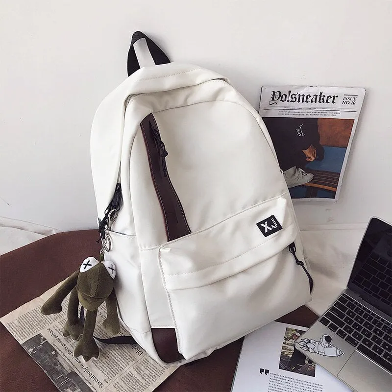 Christmas Gift Multi-pocket waterproof nylon backpack unisex portable travel bag high school student class school bag fashion small backpack