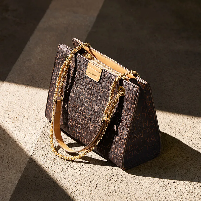 Corporate Large Capacity Monogram Shoulder Bag