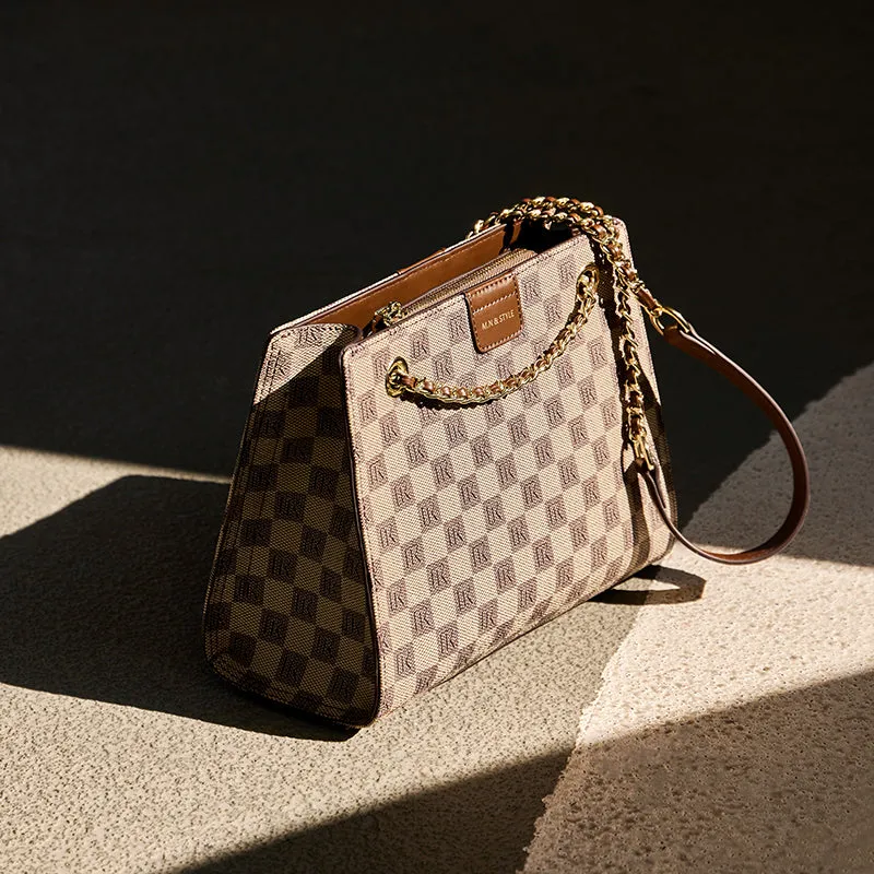 Corporate Large Capacity Monogram Shoulder Bag