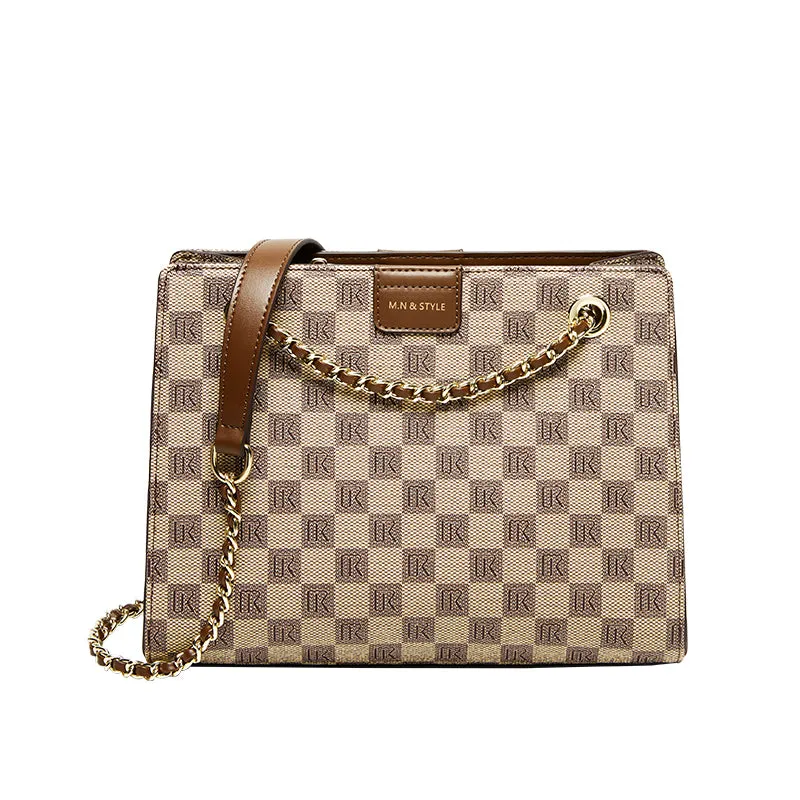 Corporate Large Capacity Monogram Shoulder Bag