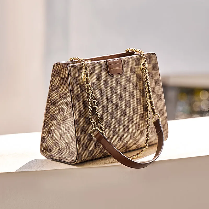 Corporate Large Capacity Monogram Shoulder Bag