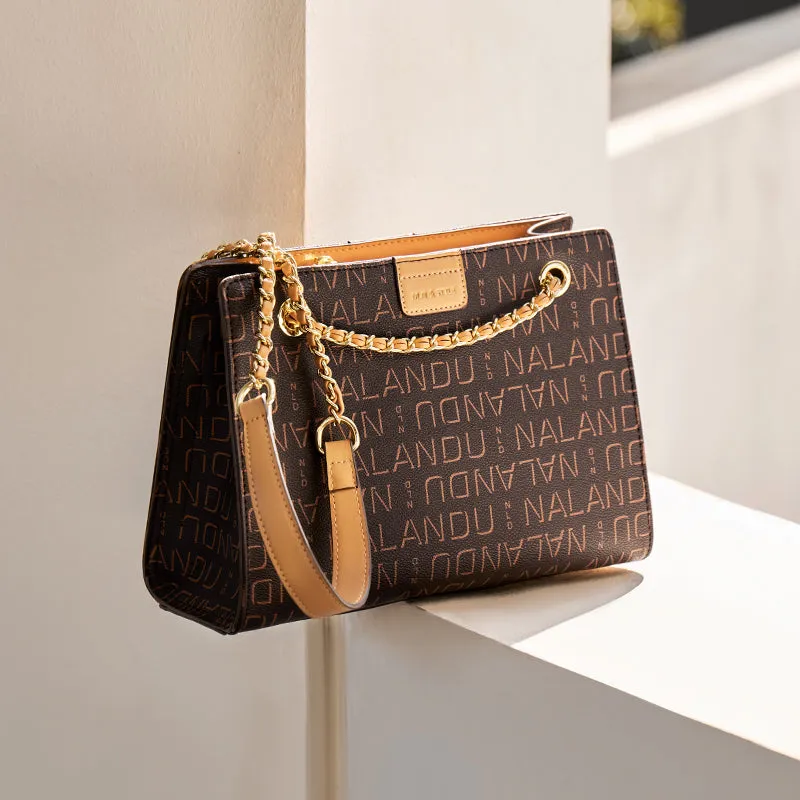 Corporate Large Capacity Monogram Shoulder Bag