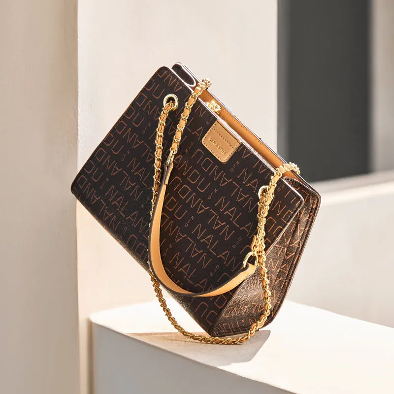 Corporate Large Capacity Monogram Shoulder Bag