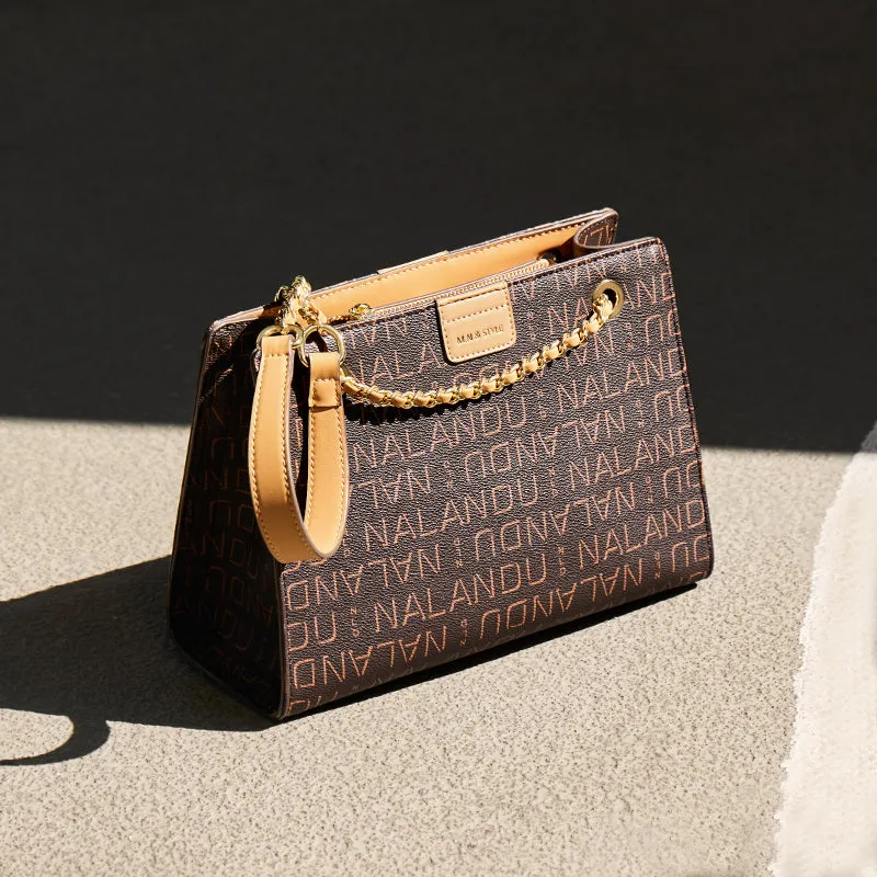 Corporate Large Capacity Monogram Shoulder Bag