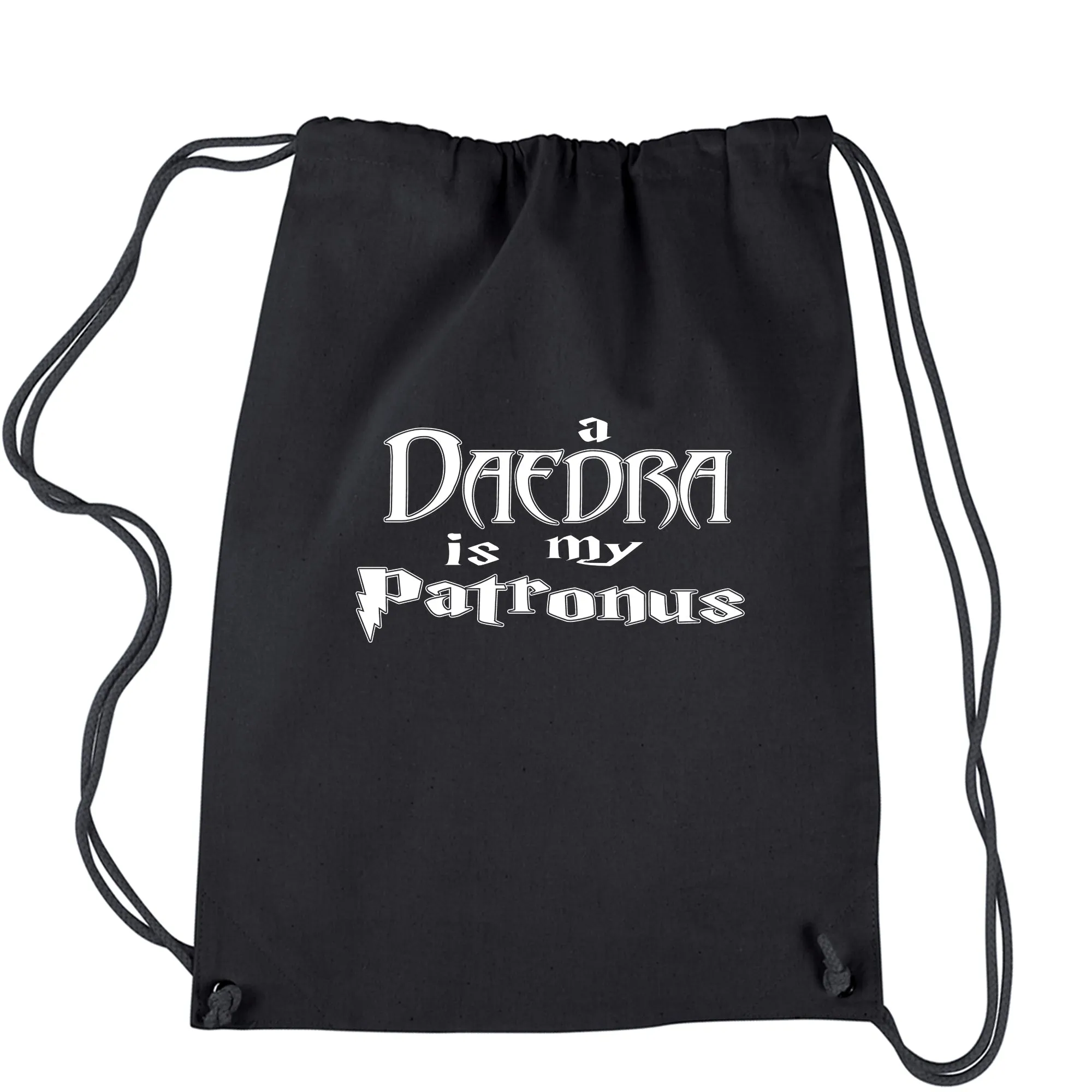 Daedra Patronus Scrolls Drawstring Backpack
