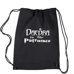 Daedra Patronus Scrolls Drawstring Backpack