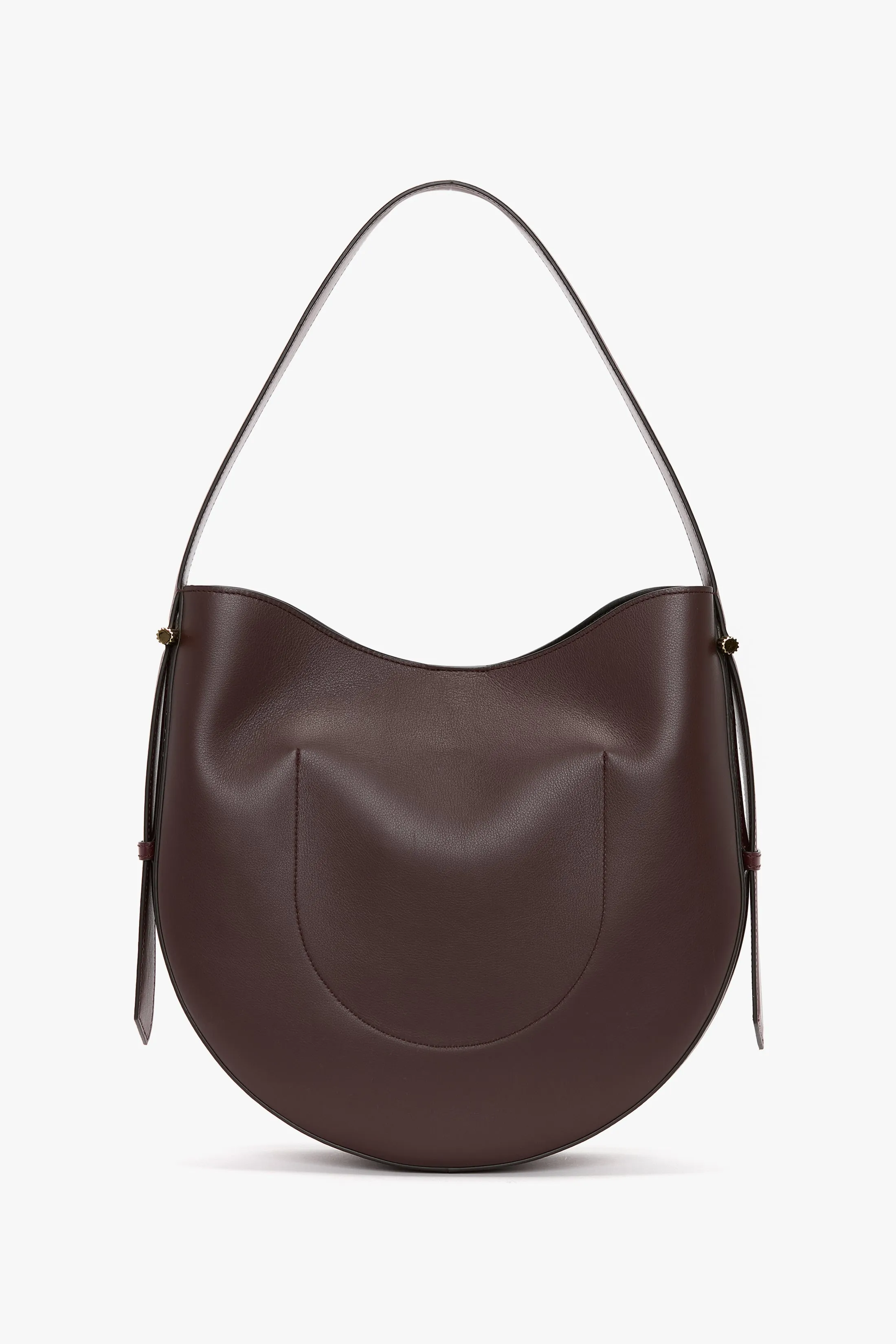 Dia Hobo Bag In Burgundy Smooth Leather