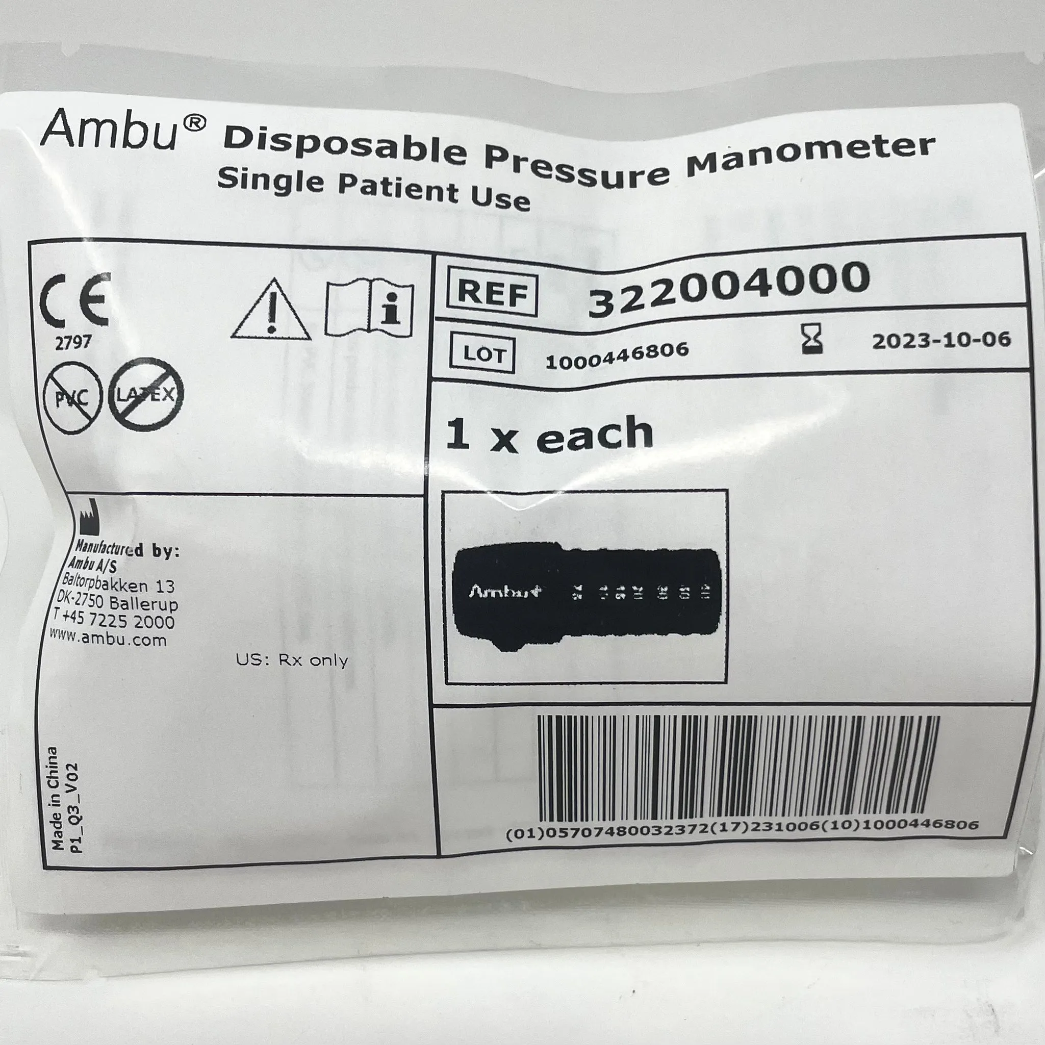 Disposable Manometer | Ambu