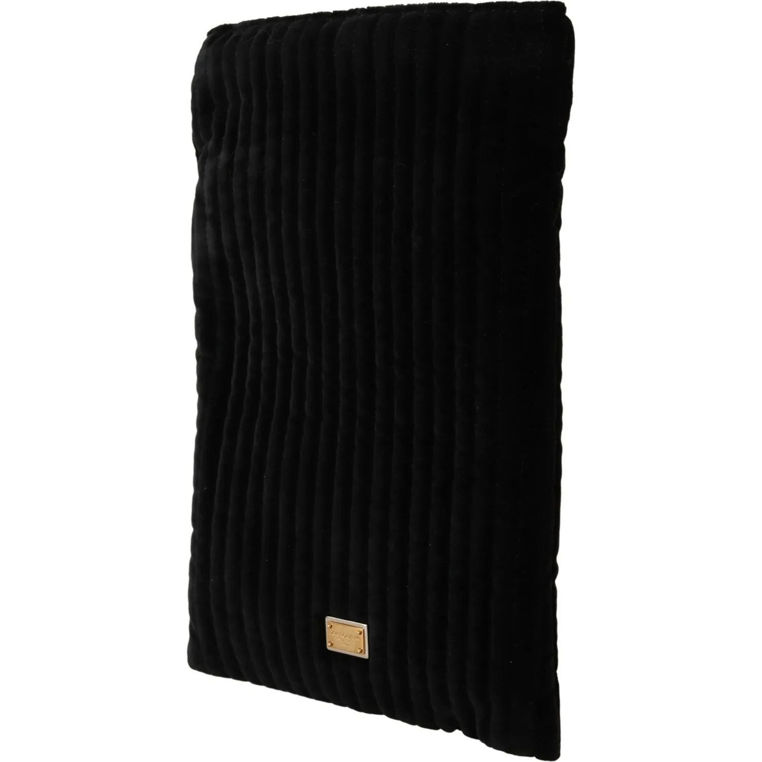 Dolce & Gabbana Elegant Velvet Quilted Glasses Holder Bag