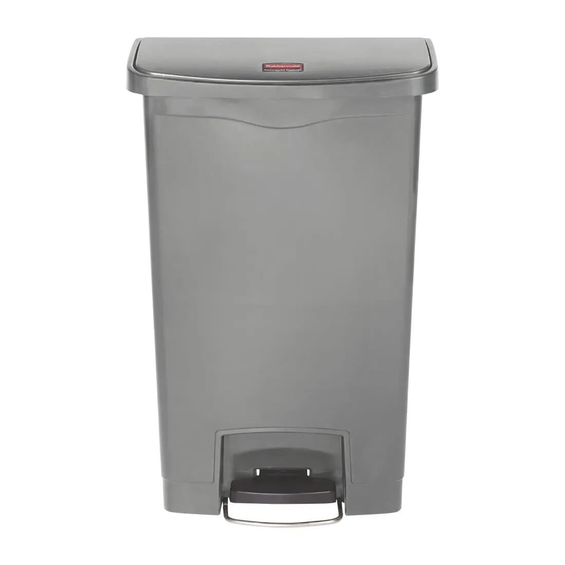 DY115 Rubbermaid Slim Jim Step On Front Step Pedal Bin Grey 50Ltr