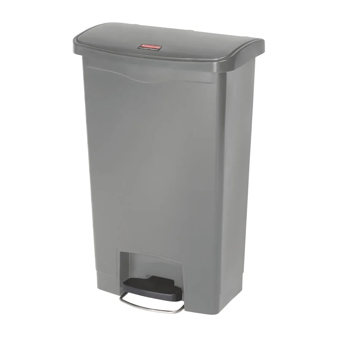 DY115 Rubbermaid Slim Jim Step On Front Step Pedal Bin Grey 50Ltr
