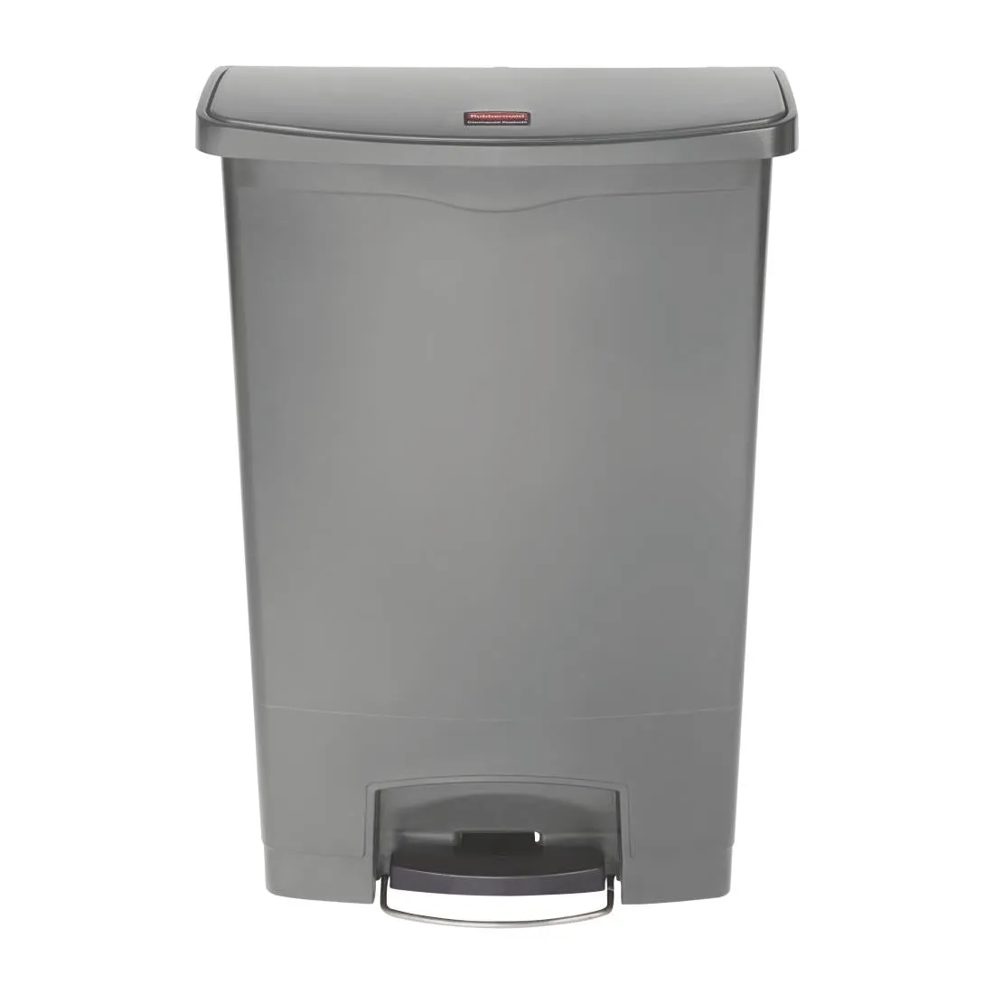 DY117 Rubbermaid Slim Jim Step On Front Step Pedal Bin Grey 90Ltr