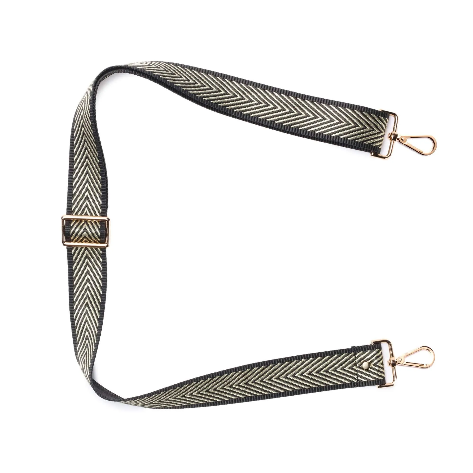 Elie Beaumont Bag Strap - Chevron Gold