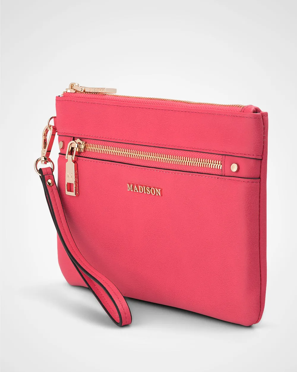 Eliza Large Zip Pouch with Wrist Strap