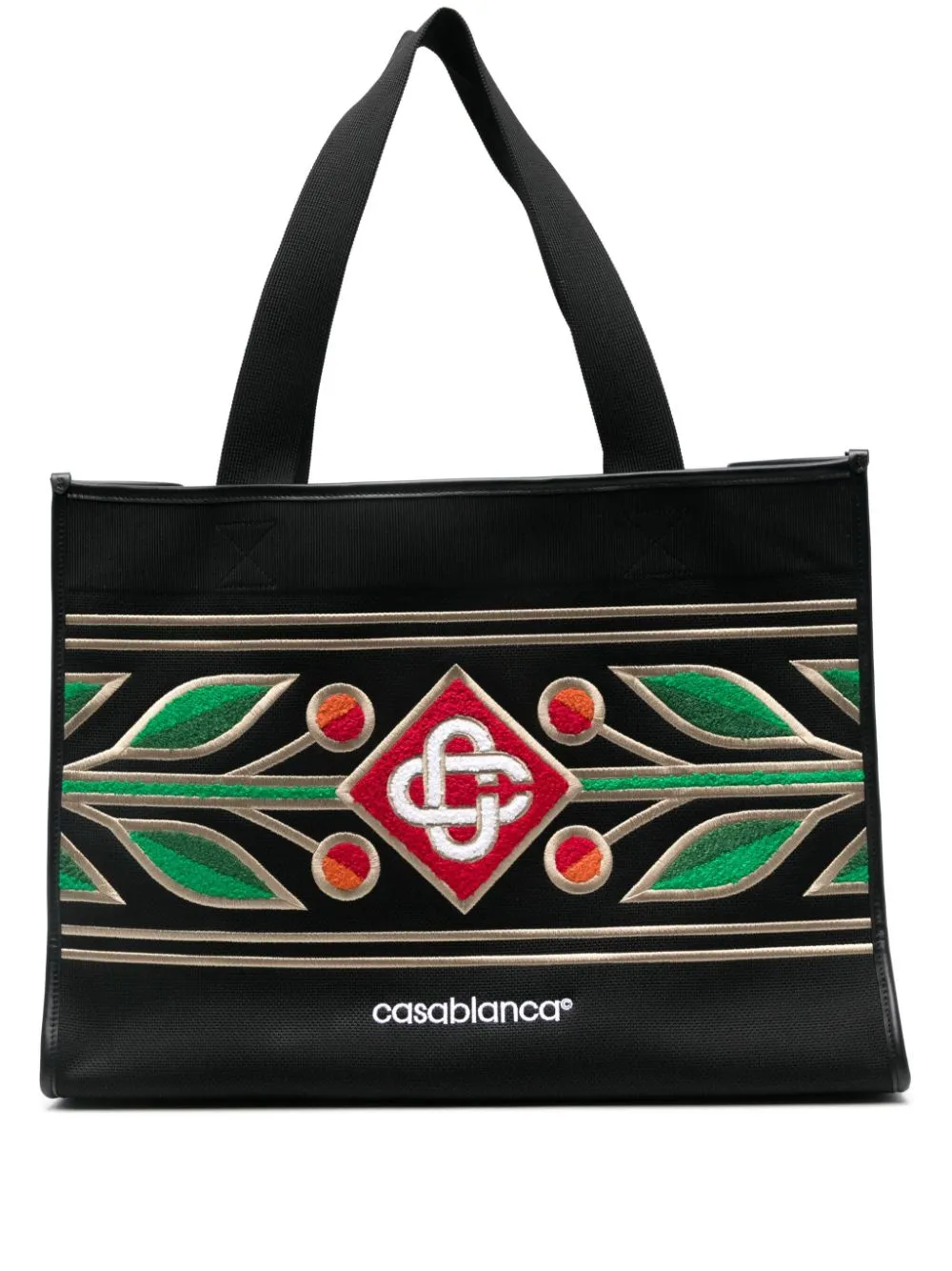 embroidered tote bag