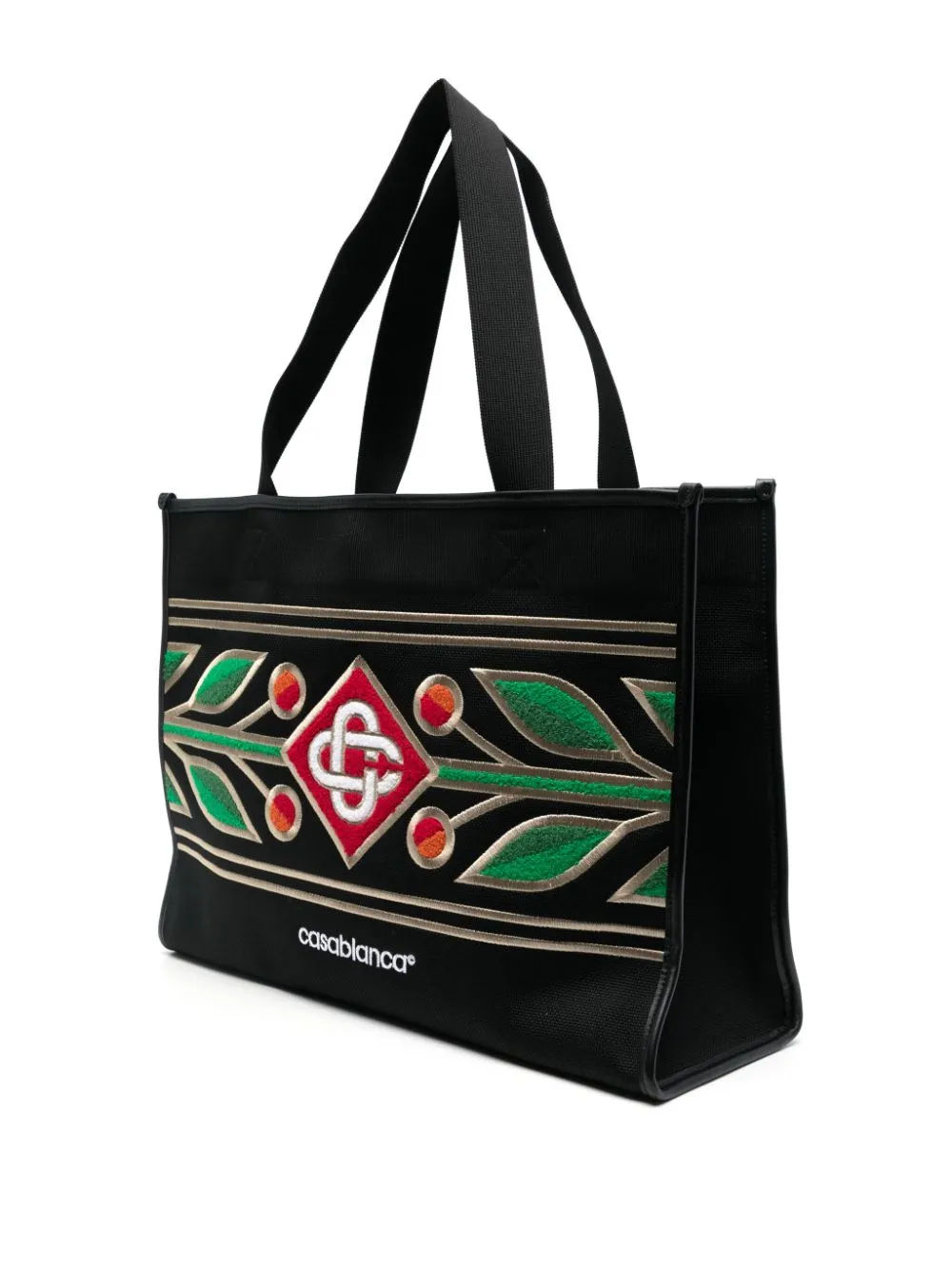 embroidered tote bag