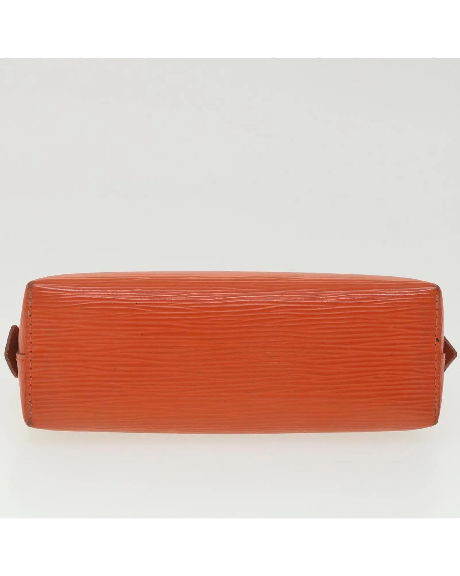 Epi Pochette Cosmetic Pouch Orange LV Authentic - M40642