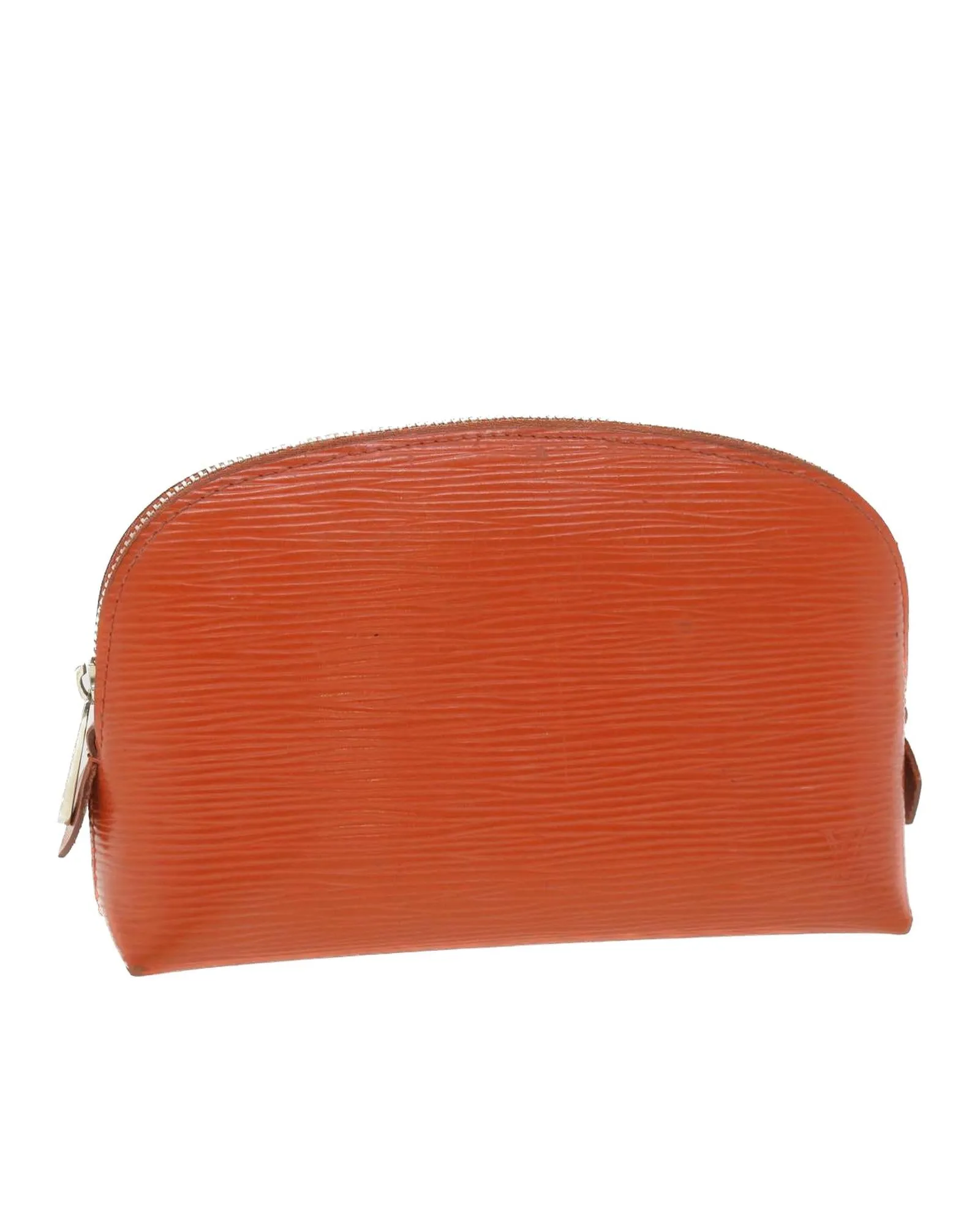 Epi Pochette Cosmetic Pouch Orange LV Authentic - M40642