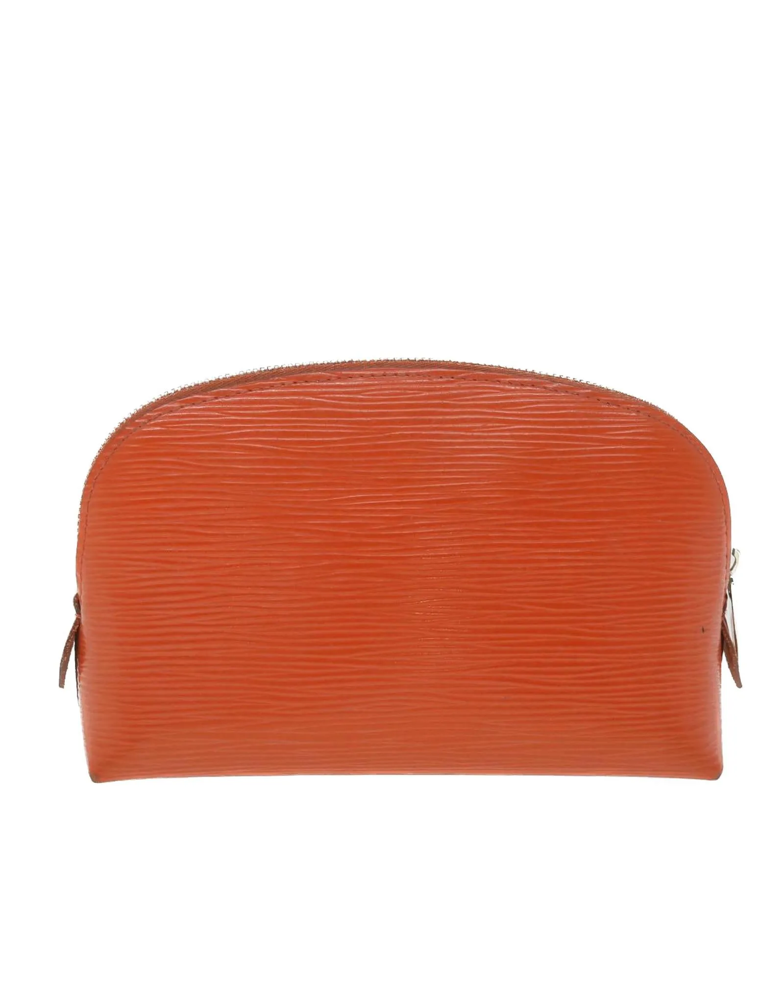 Epi Pochette Cosmetic Pouch Orange LV Authentic - M40642