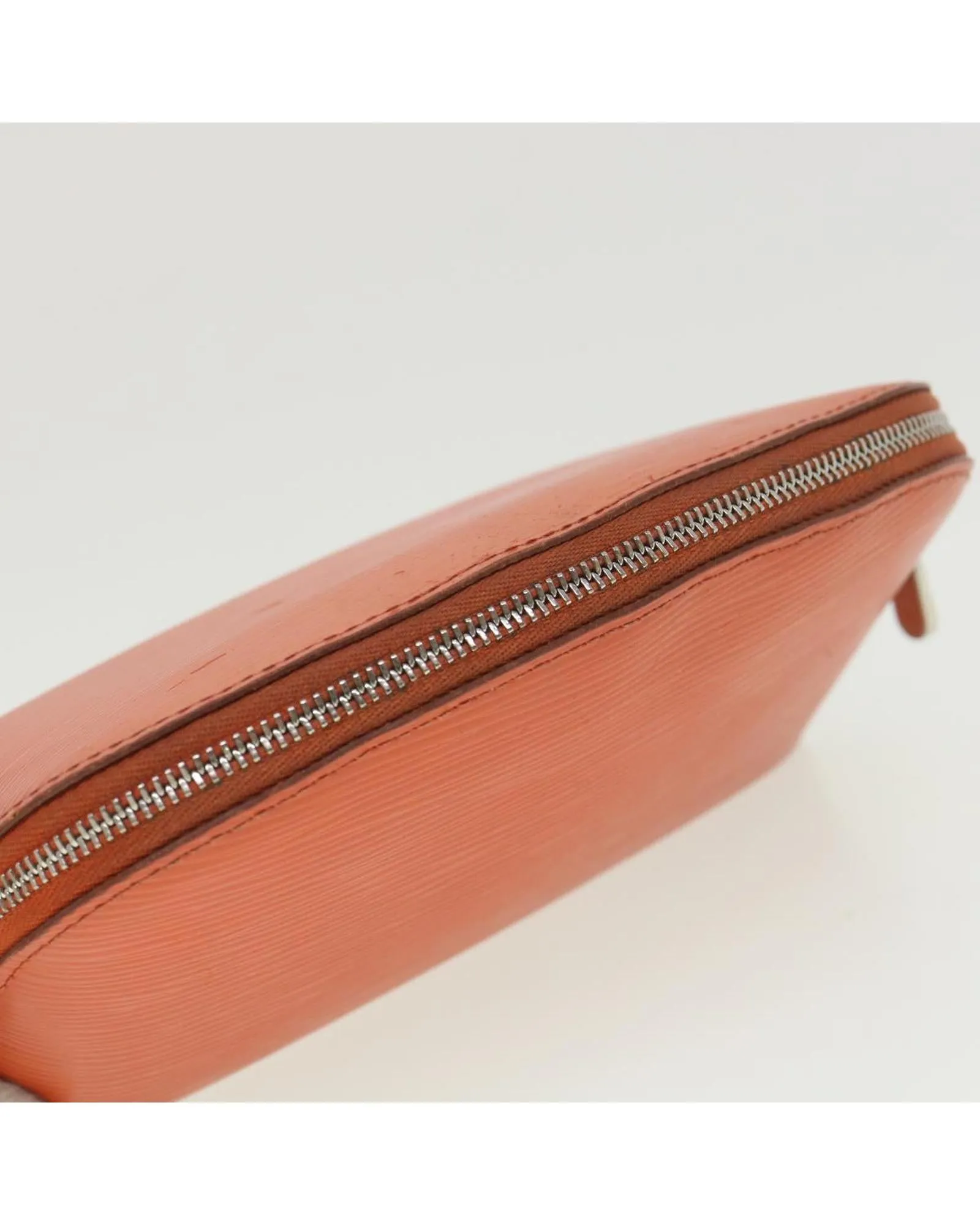 Epi Pochette Cosmetic Pouch Orange LV Authentic - M40642