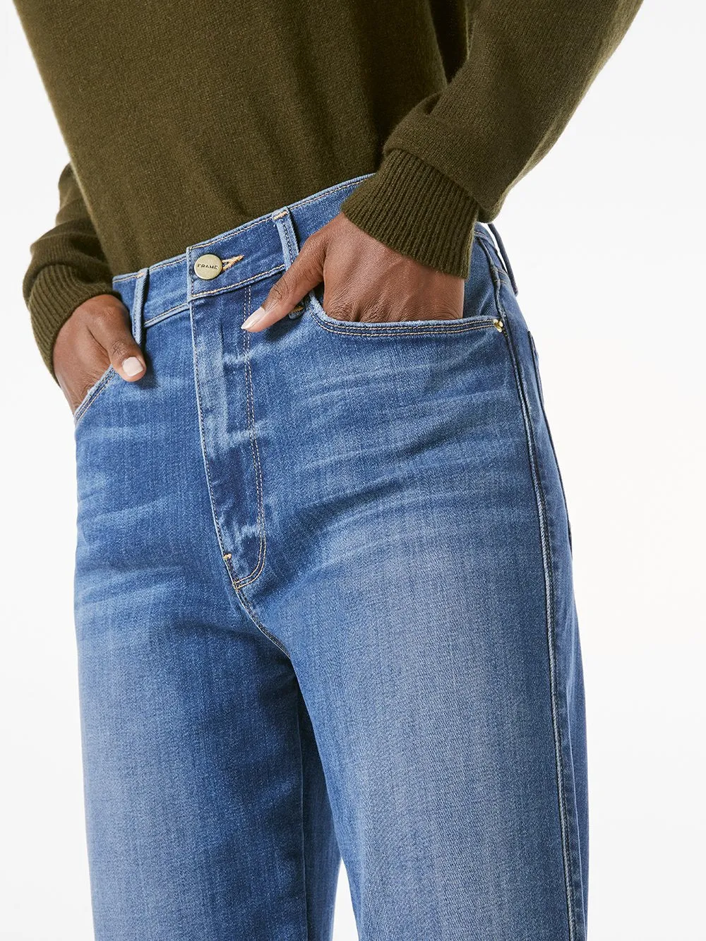FRAME Le Sylvie Slender Straight in Stallion