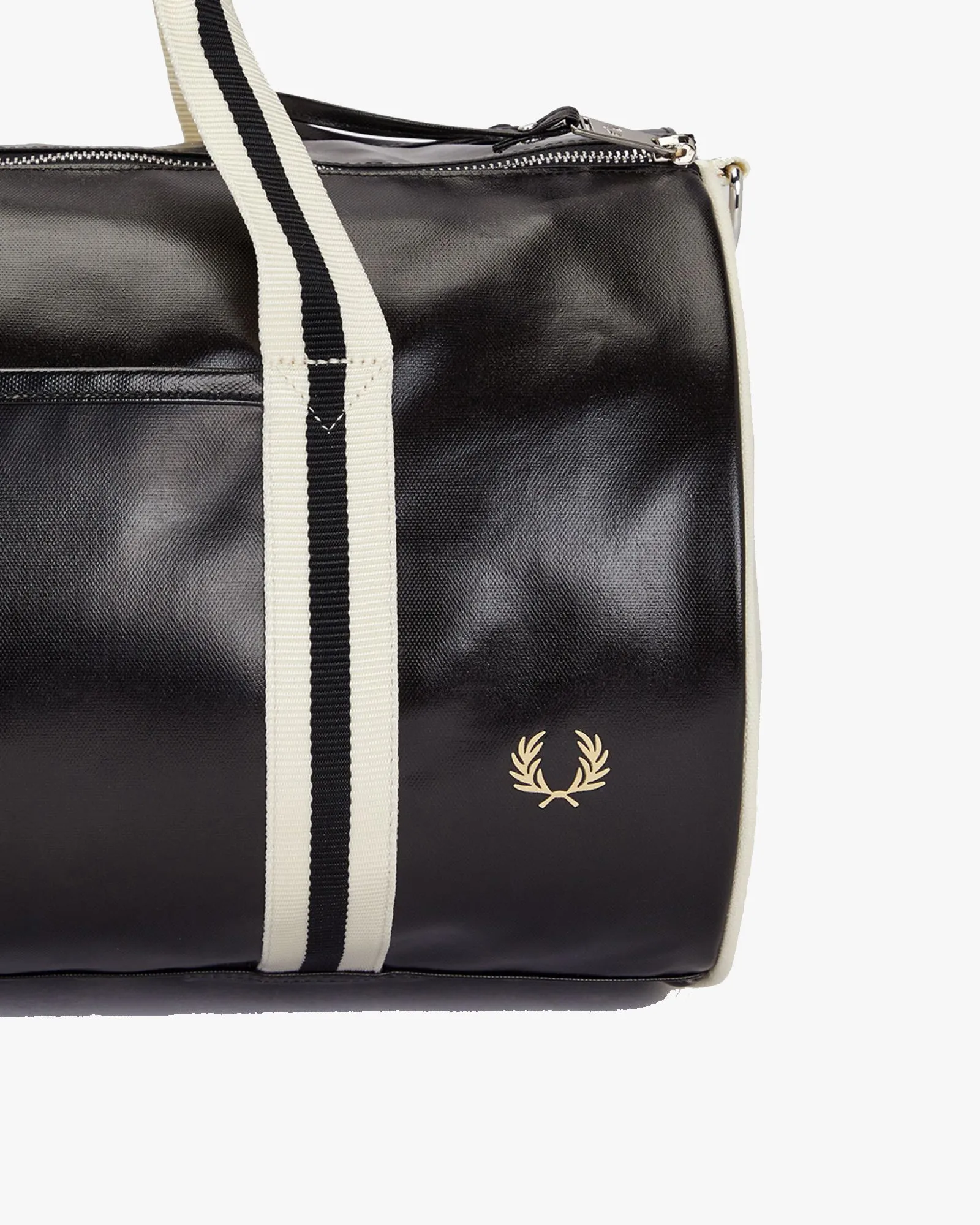 Fred Perry Classic Barrel Bag - Black / Ecru