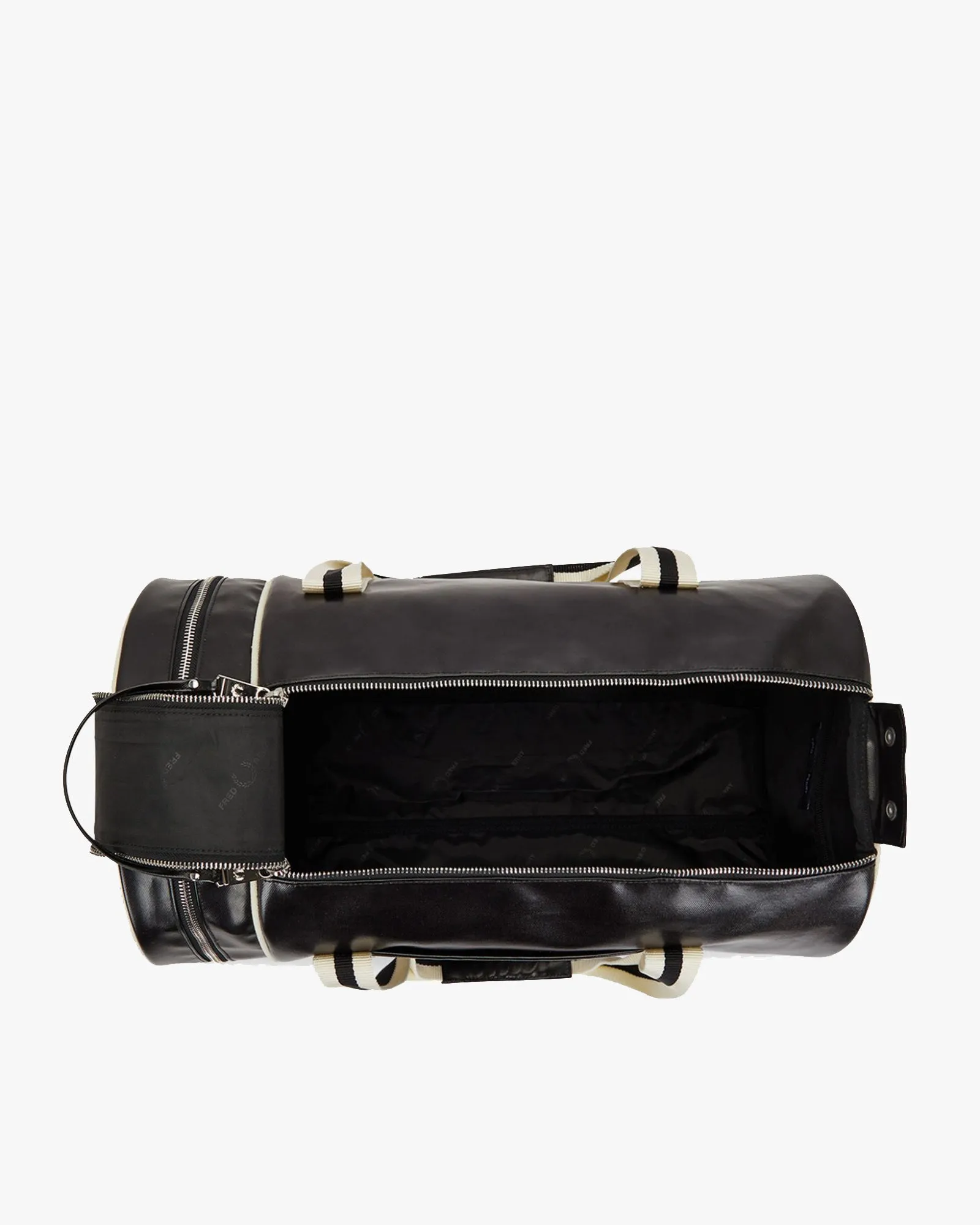 Fred Perry Classic Barrel Bag - Black / Ecru