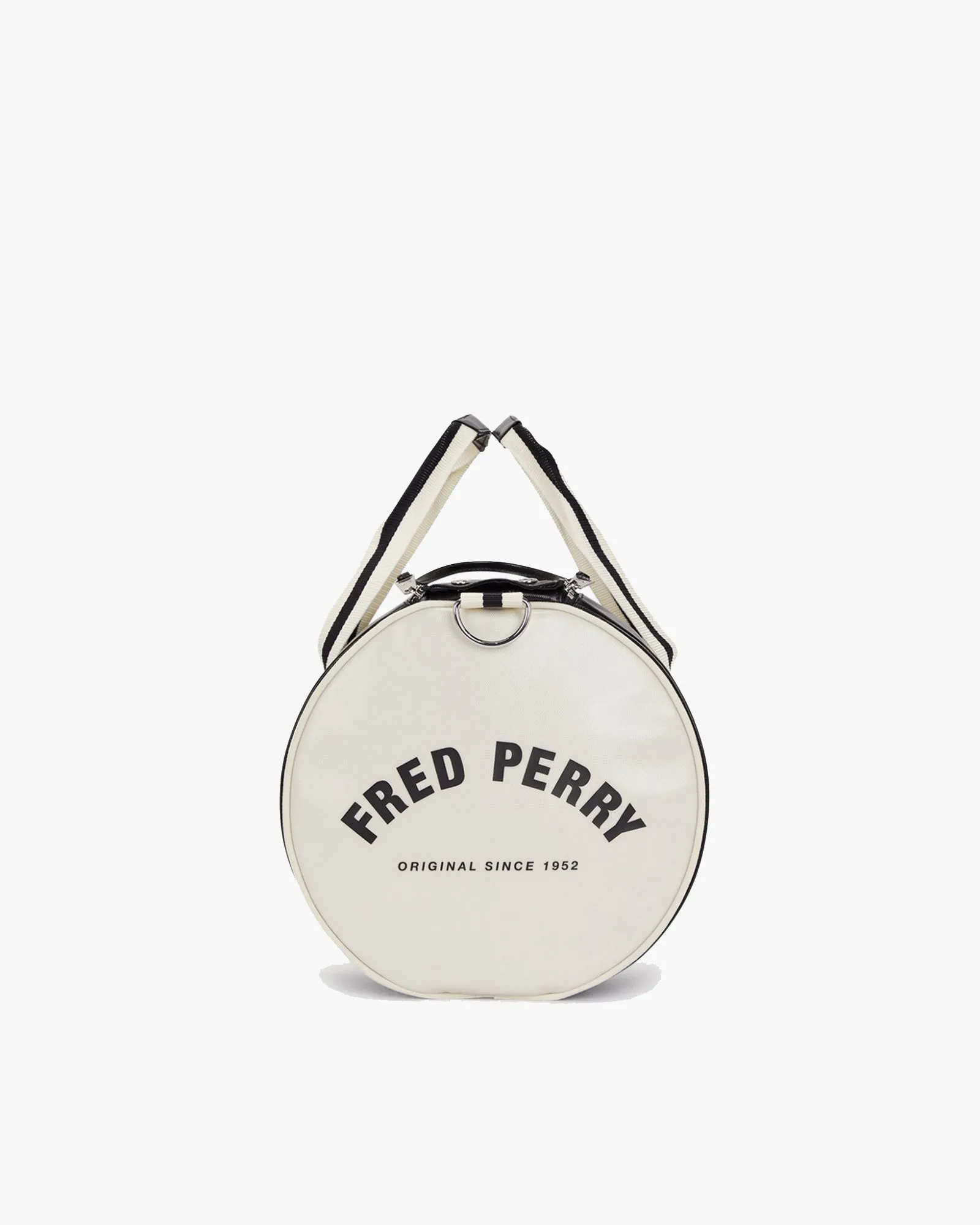 Fred Perry Classic Barrel Bag - Black / Ecru