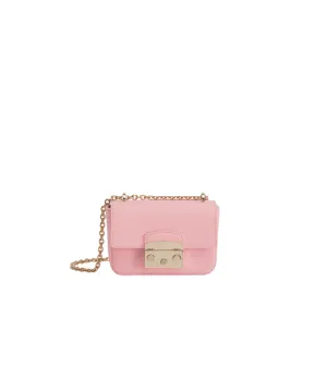 FURLA METROPOLIS MINI CROSSBODY BAG IN PINK