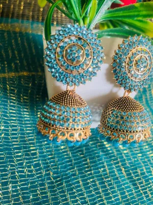 GEETHA AQUA JHUMKIS