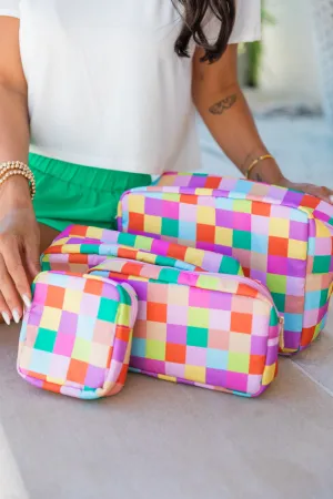 Glamour On The Grid 4 Piece Travel Pouch Set