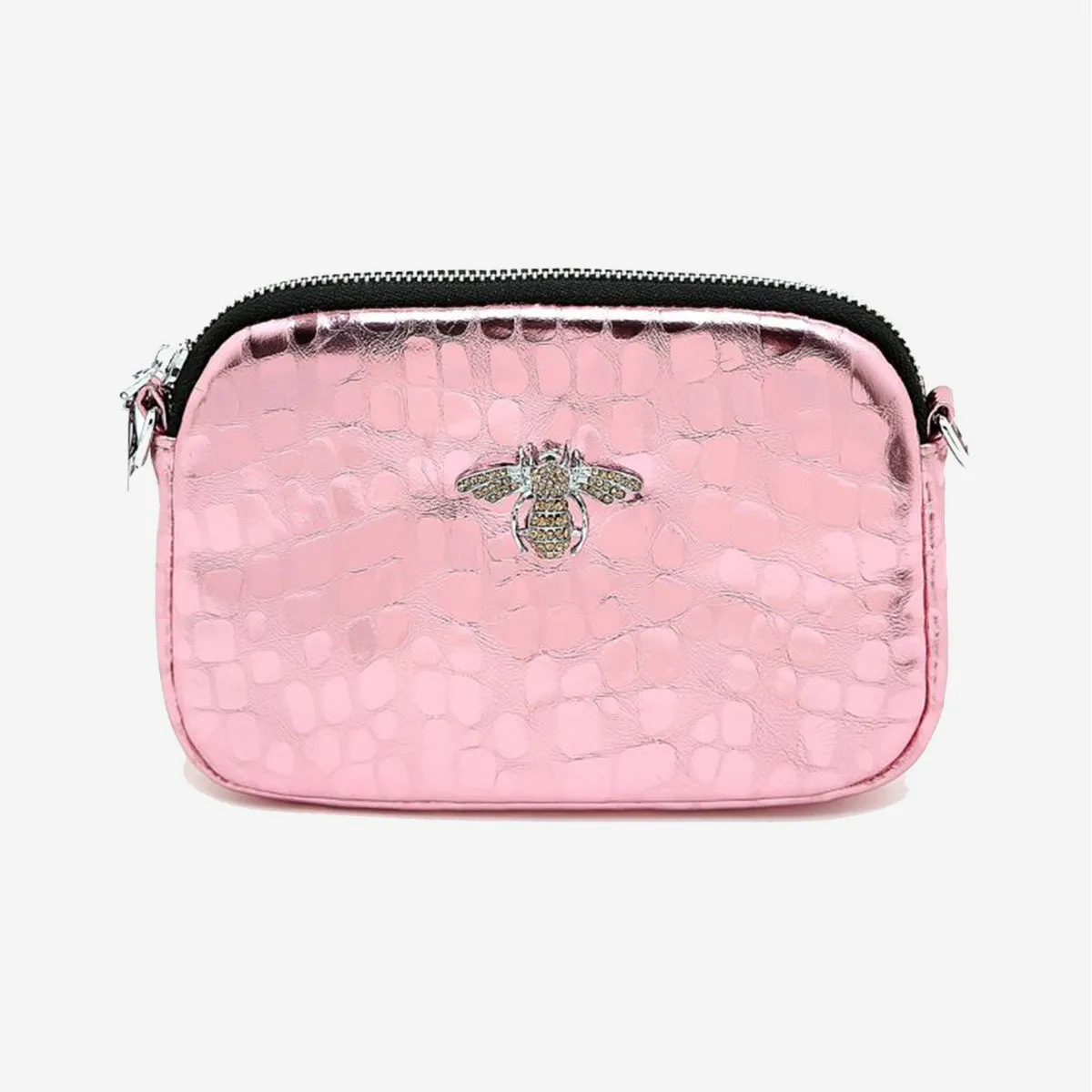 GLOSSY ROSE GENUINE LEATHER BAG