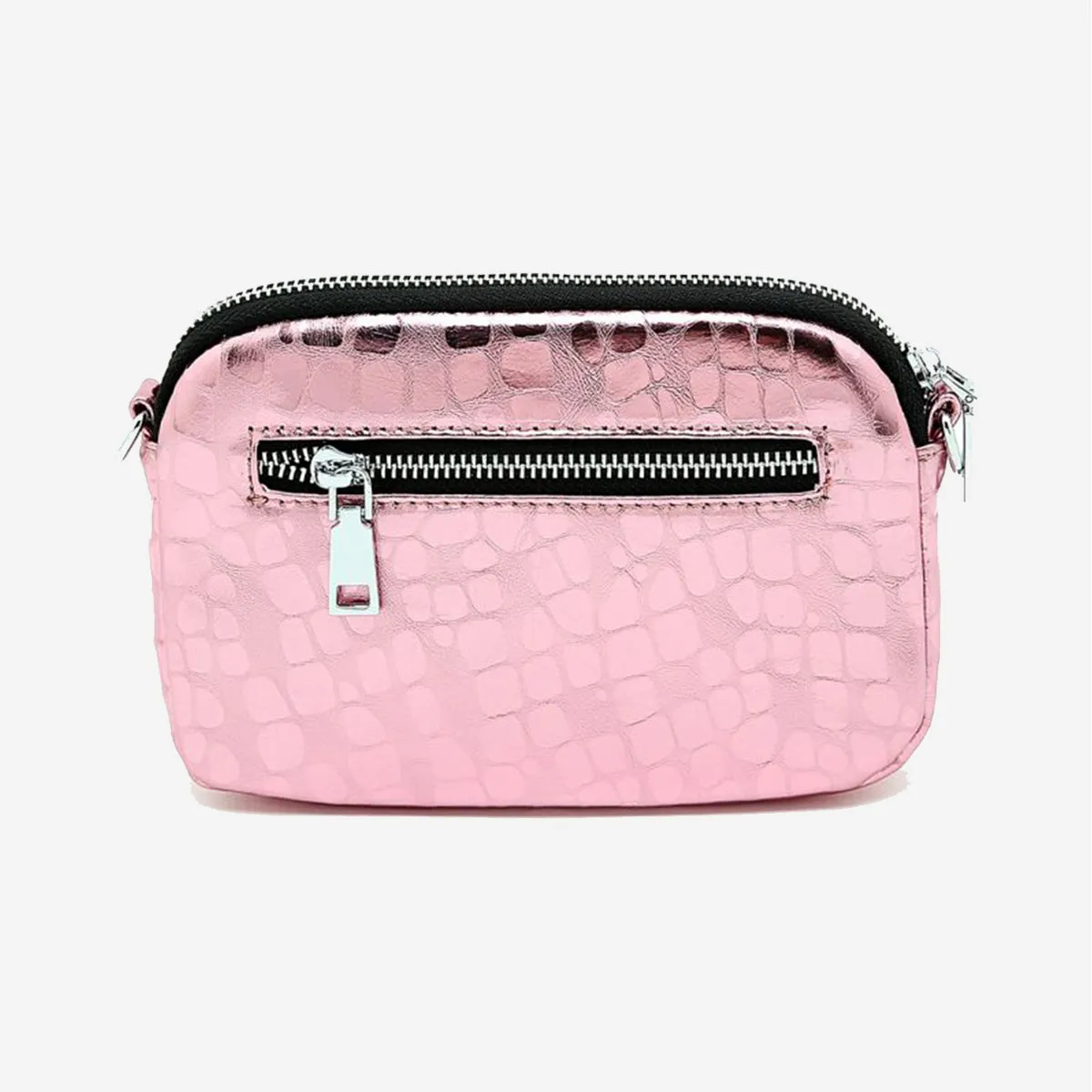 GLOSSY ROSE GENUINE LEATHER BAG