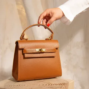 Grace Leather Top handle Crossbody Bag