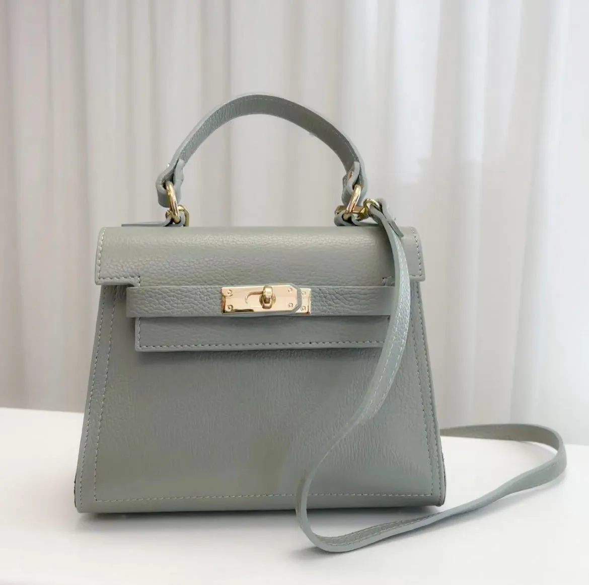 Grace Leather Top handle Crossbody Bag