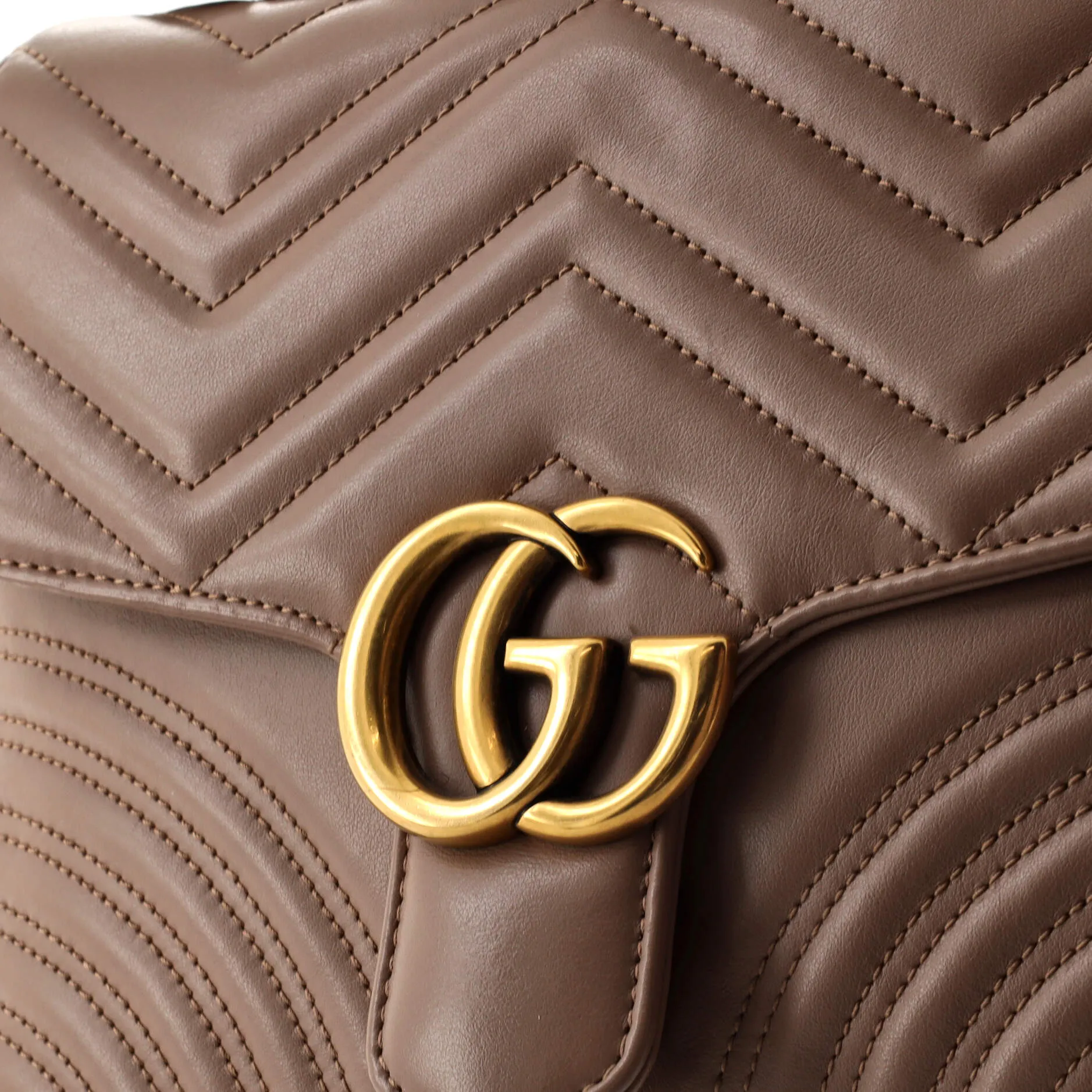Gucci Gg Marmont Top Handle Flap Bag