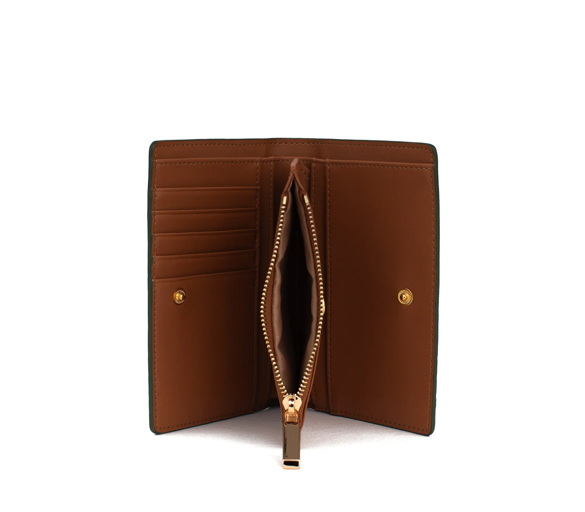 Gunas New York Madison Green Vegan Leather Wallet