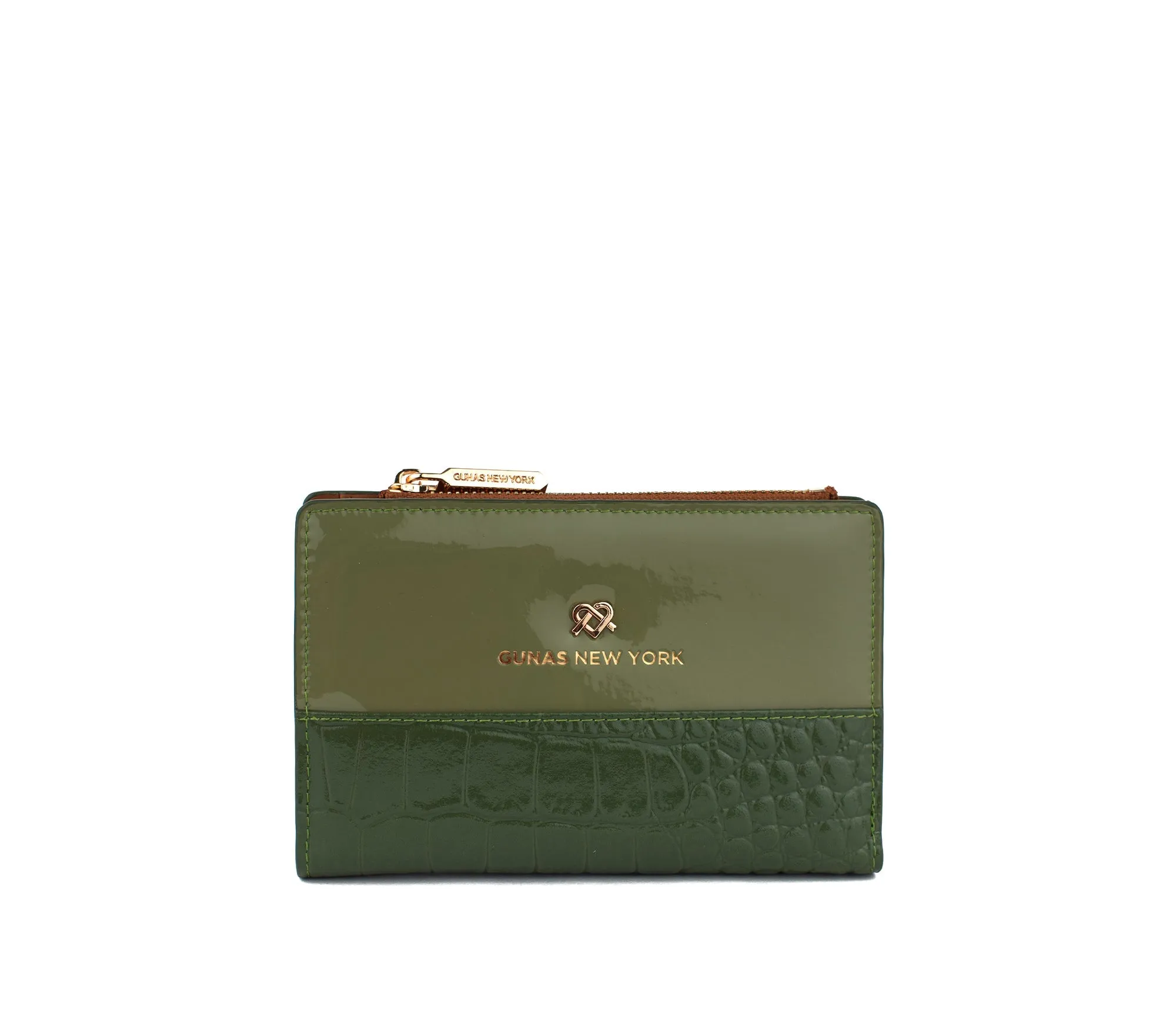 Gunas New York Madison Green Vegan Leather Wallet