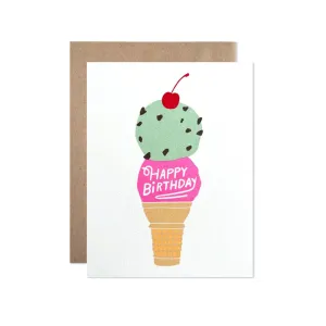 Happy Birthday Ice Cream Card
