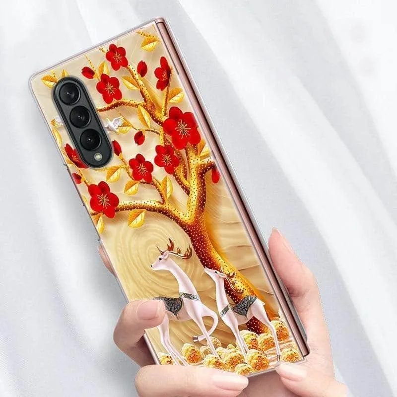 Hard Plastic Themed Galaxy Z Fold 3 5G Case