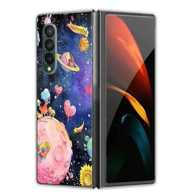 Hard Plastic Themed Galaxy Z Fold 3 5G Case
