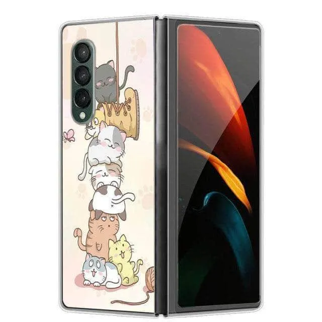 Hard Plastic Themed Galaxy Z Fold 3 5G Case