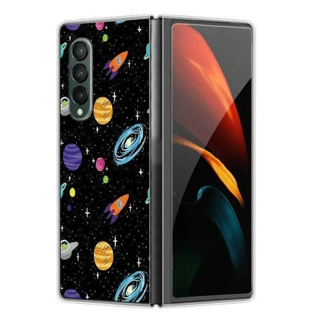 Hard Plastic Themed Galaxy Z Fold 3 5G Case