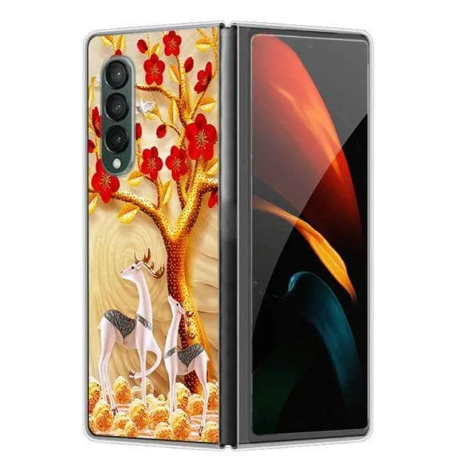 Hard Plastic Themed Galaxy Z Fold 3 5G Case