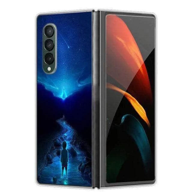 Hard Plastic Themed Galaxy Z Fold 3 5G Case