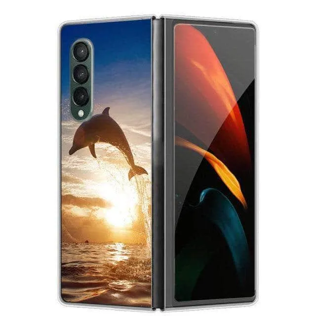 Hard Plastic Themed Galaxy Z Fold 3 5G Case