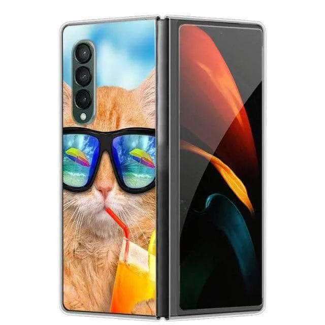 Hard Plastic Themed Galaxy Z Fold 3 5G Case