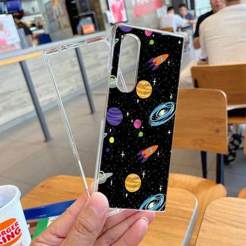 Hard Plastic Themed Galaxy Z Fold 3 5G Case