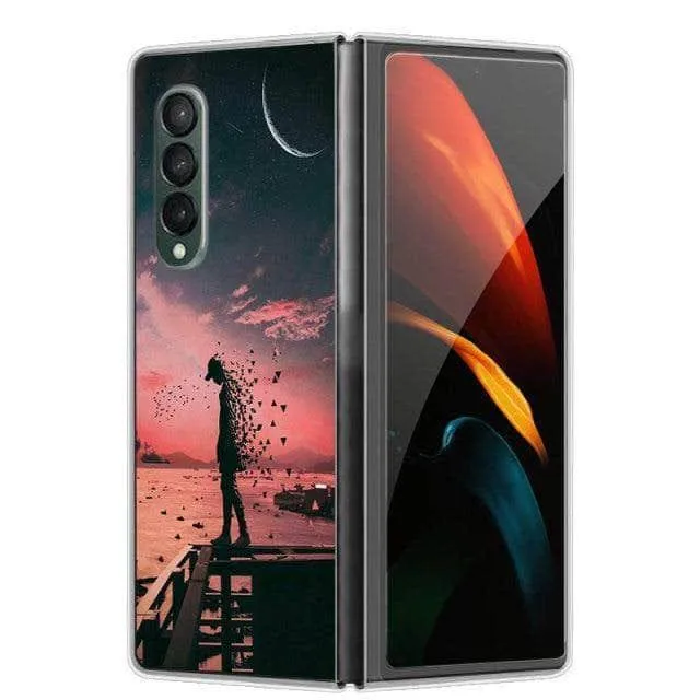 Hard Plastic Themed Galaxy Z Fold 3 5G Case